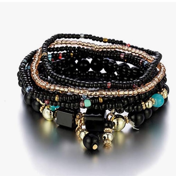Bohemian Stackable Beaded Bracelets - Picture 2 of 5